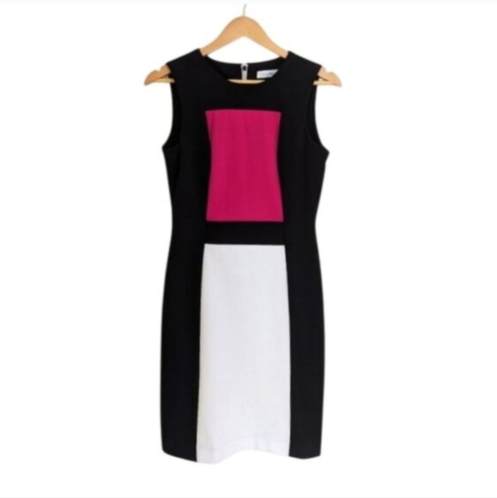 Calvin Klein Color Block Sheath Dress
